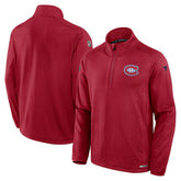 Montreal Canadiens Fanatics Authentic Pro Rink Quarter-Zip Jacket - Red | Fanatics Lifestyle
