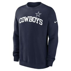 Dallas Cowboys Club Pullover Sweatshirt - Navy - Nike
