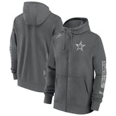 Dallas Cowboys Primetime Club Full-Zip Hoodie - Charcoal - Nike