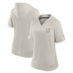 Vegas Golden Knights Fanatics Women's Authentic Pro Road Fashion V-Neck Hoodie T-Shirt - Cream | Fanatics Clearance