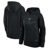 Pittsburgh Penguins Fanatics Women's Authentic Pro Road Pullover Hoodie - Black | Fanatics sale