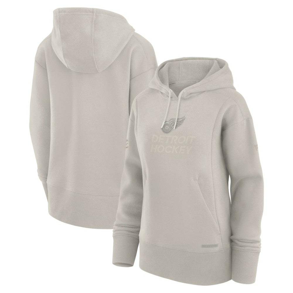 Detroit Red Wings Fanatics Women's Authentic Pro Road Pullover Hoodie - Cream | Fanatics sale
