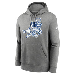 Dallas Cowboys Rewind Retro Joe Club Pullover Hoodie - Heather Charcoal - Nike