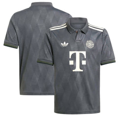 Adidas - Bayern Munich Youth 2024/25 Wiesn Replica Jersey - Gray