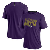 Baltimore Ravens Defender Fade Slant T-Shirt - Purple - Fanatics