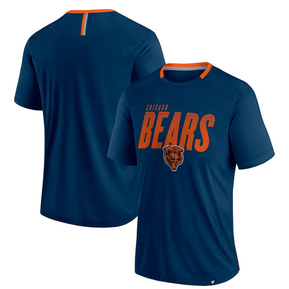 Chicago Bears Defender Fade Slant T-Shirt - Navy - Fanatics