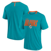 Miami Dolphins Defender Fade Slant T-Shirt - Aqua - Fanatics