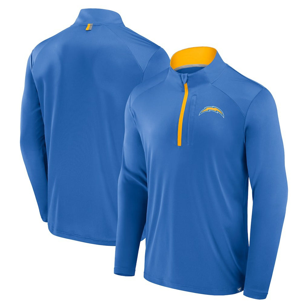 Los Angeles Chargers Defender Long Sleeve Quarter-Zip Jacket - Powder Blue - Fanatics