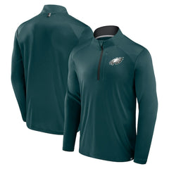 Philadelphia Eagles Defender Long Sleeve Quarter-Zip Jacket - Midnight Green - Fanatics