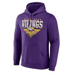 Minnesota Vikings Geometric Chrome Pullover Hoodie - Purple - Fanatics