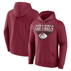 Arizona Cardinals Geometric Chrome Pullover Hoodie - Cardinal - Fanatics