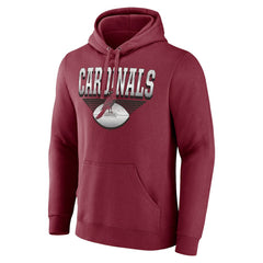 Arizona Cardinals Geometric Chrome Pullover Hoodie - Cardinal - Fanatics