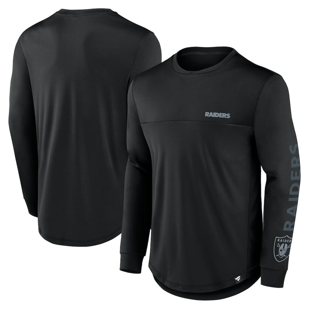 Las Vegas Raiders Blackout Long Sleeve T-Shirt - Black - Fanatics