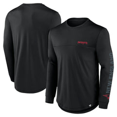 New England Patriots Blackout Long Sleeve T-Shirt - Black - Fanatics
