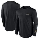 New Orleans Saints Blackout Long Sleeve T-Shirt - Black - Fanatics