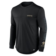 New Orleans Saints Blackout Long Sleeve T-Shirt - Black - Fanatics