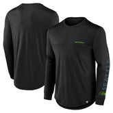 Seattle Seahawks Blackout Long Sleeve T-Shirt - Black - Fanatics
