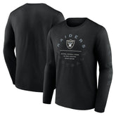 Las Vegas Raiders Stat Sheet Long Sleeve T-Shirt - Black - Fanatics