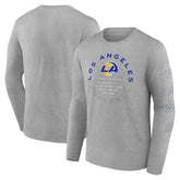 Los Angeles Rams Stat Sheet Long Sleeve T-Shirt - Heather Gray - Fanatics