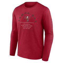 Tampa Bay Buccaneers Stat Sheet Long Sleeve T-Shirt - Red - Fanatics