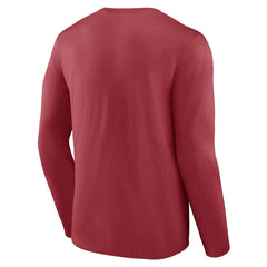 Arizona Cardinals Stat Sheet Long Sleeve T-Shirt - Cardinal - Fanatics