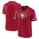 San Francisco 49ers Stripe Stacking T-Shirt - Scarlet - Fanatics