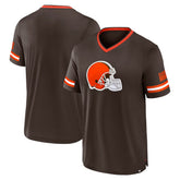 Cleveland Browns Stripe Stacking T-Shirt - Brown - Fanatics