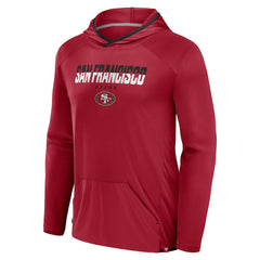 San Francisco 49ers Transitional Defender Hoodie Long Sleeve T-Shirt - Scarlet - Fanatics
