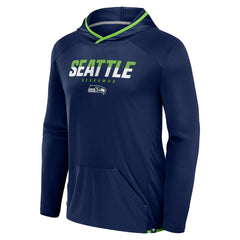 Seattle Seahawks Transitional Defender Hoodie Long Sleeve T-Shirt - College Navy - Fanatics
