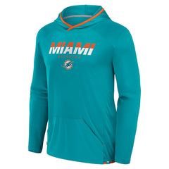 Miami Dolphins Transitional Defender Hoodie Long Sleeve T-Shirt - Aqua - Fanatics