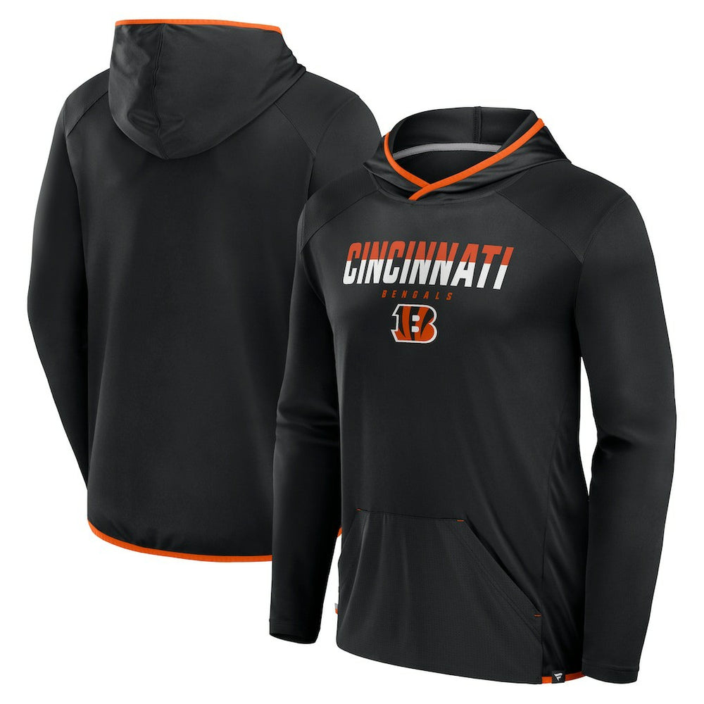 Cincinnati Bengals Transitional Defender Hoodie Long Sleeve T-Shirt - Black - Fanatics