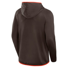 Cleveland Browns Transitional Defender Hoodie Long Sleeve T-Shirt - Brown - Fanatics