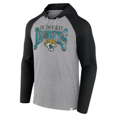 Jacksonville Jaguars Under Center Long Sleeve Hoodie T-Shirt - Gray/Black - Fanatics