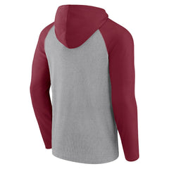 Washington Commanders Under Center Long Sleeve Hoodie T-Shirt - Gray/Burgundy - Fanatics