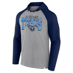 Tennessee Titans Under Center Long Sleeve Hoodie T-Shirt - Gray/Navy - Fanatics