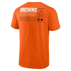 Cleveland Browns Repeat Stats T-Shirt - Orange - Fanatics