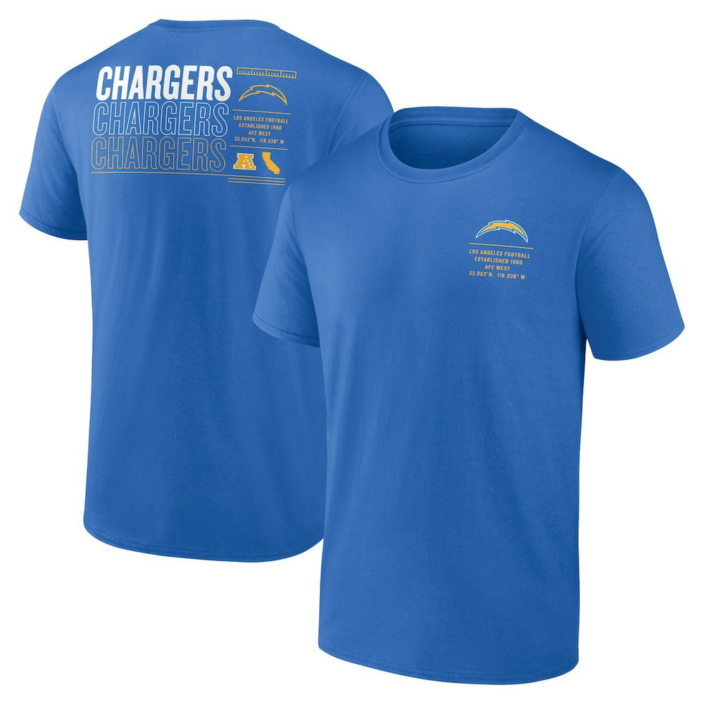 Los Angeles Chargers Repeat Stats T-Shirt - Powder Blue - Fanatics