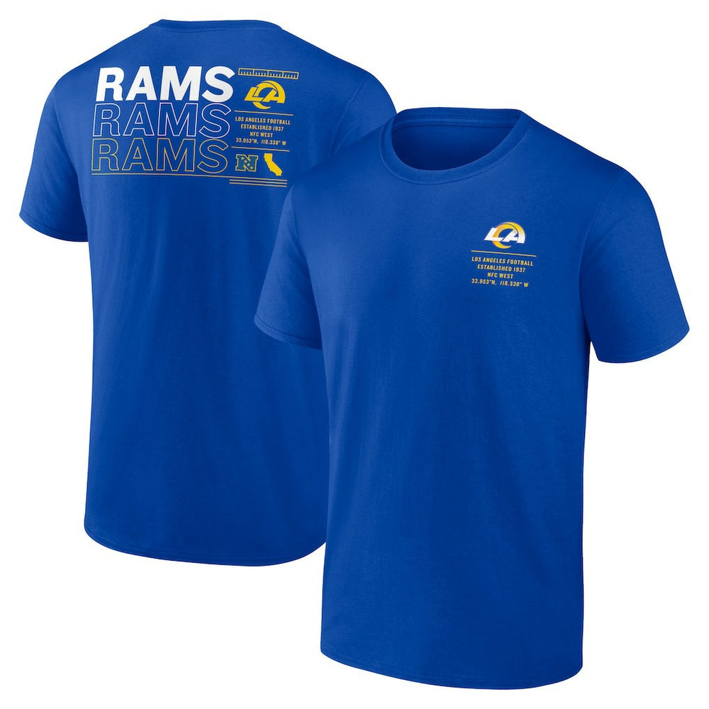 Los Angeles Rams Repeat Stats T-Shirt - Royal - Fanatics