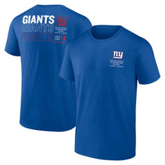 New York Giants Repeat Stats T-Shirt - Royal - Fanatics