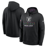 Las Vegas Raiders 2024 NFL Crucial Catch Club Pullover Hoodie - Black - Nike