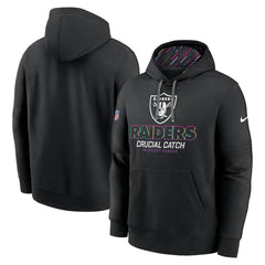 Las Vegas Raiders 2024 NFL Crucial Catch Club Pullover Hoodie - Black - Nike
