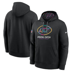 New York Jets 2024 NFL Crucial Catch Club Pullover Hoodie - Black - Nike