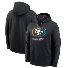 San Francisco 49ers 2024 NFL Crucial Catch Big & Tall Club Pullover Hoodie - Black - Nike
