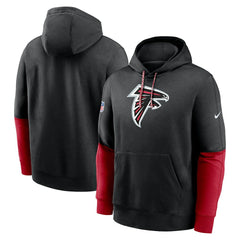 Atlanta Falcons 2024 Sideline Club Pullover Hoodie - Black - Nike