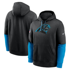 Carolina Panthers 2024 Sideline Club Pullover Hoodie - Black - Nike