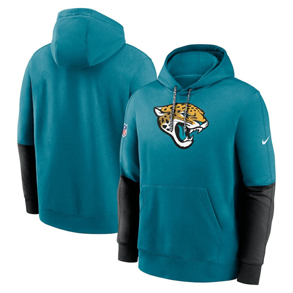 Jacksonville Jaguars 2024 Sideline Club Pullover Hoodie - Teal - Nike