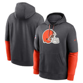Cleveland Browns 2024 Sideline Club Pullover Hoodie - Anthracite - Nike