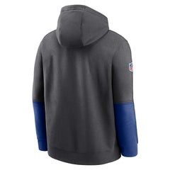 New York Giants 2024 Sideline Club Pullover Hoodie - Anthracite - Nike