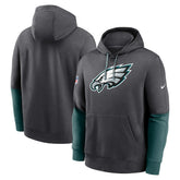 Philadelphia Eagles 2024 Sideline Club Pullover Hoodie - Anthracite - Nike