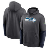Seattle Seahawks 2024 Sideline Club Pullover Hoodie - Anthracite - Nike
